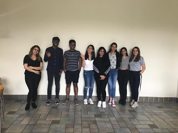 Students at Welcome Reception